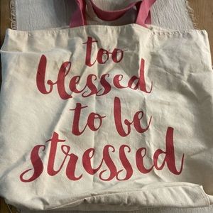 Large canvas tote bag